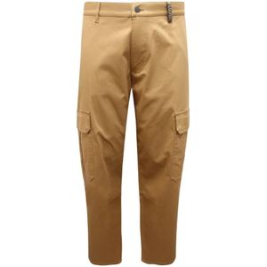 Moschino, Heren, Broeken, Beige, Maat: L