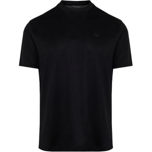 Emporio Armani, Heren, Tops, Zwart, Maat: S Katoen,