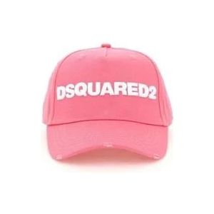 Dsquared2 Stijlvolle Hoed , Pink , unisex , Maat: ONE Size
