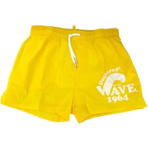 Dsquared2 Surfer Gang Rave Boxer Shorts , Yellow , Heren , Maat: M