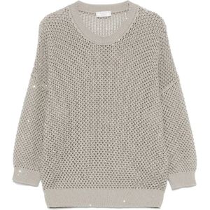 Peserico, Dames, Truien, Groen, Maat: 2XS Katoen,