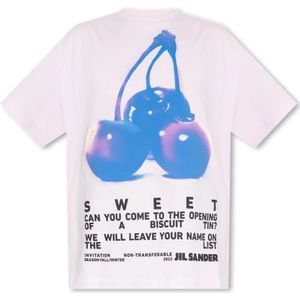 Jil Sander, Dames, Tops, Paars, Maat: S Katoen,