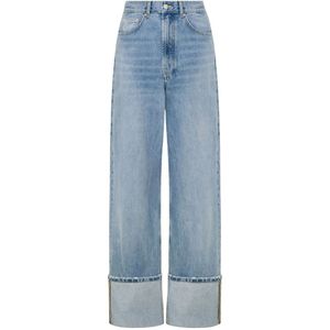 Moschino, Dames, Jeans, Blauw, Maat: W27 Katoen,