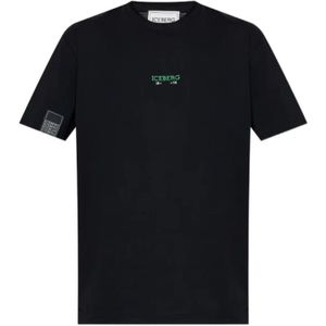 Iceberg, Heren, Tops, Zwart, Maat: XL