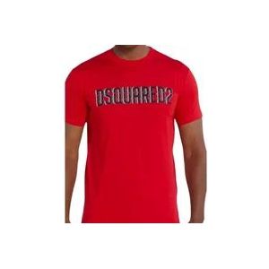 Dsquared2 T-Hemden , Red , Heren , Maat: L