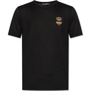 Dolce & Gabbana, Heren, Tops, Zwart, Maat: S Katoen,