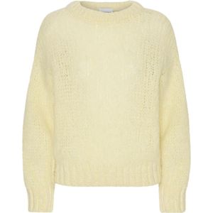 Americandreams, Dames, Truien, Geel, Maat: M Wol,