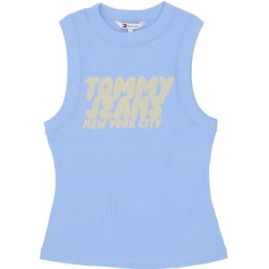 Tommy Hilfiger, Dames, Tops, Blauw, Maat: S Katoen,