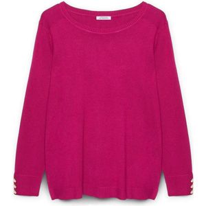 Fiorella Rubino, Dames, Truien, Roze, Maat: L Viscose,
