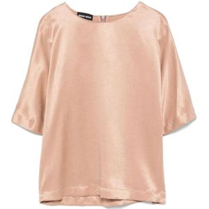 Giorgio Armani, Dames, Blouses & Shirts, Beige, Maat: M Synthetisch,