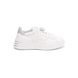 Hogan Trendy Wit/Zilver Sneakers , White , Dames , Maat: 40 EU
