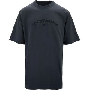 Dolce & Gabbana, Heren, Tops, Zwart, Maat: XL Katoen,