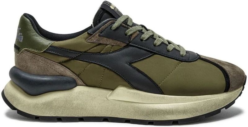Diadora - Mercury Elite - Herensneakers - Zwart/Grijs/Wit - Stof/Leer/Suède
