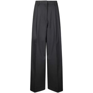 TheLatest, Dames, Broeken, Blauw, Maat: S Wol,