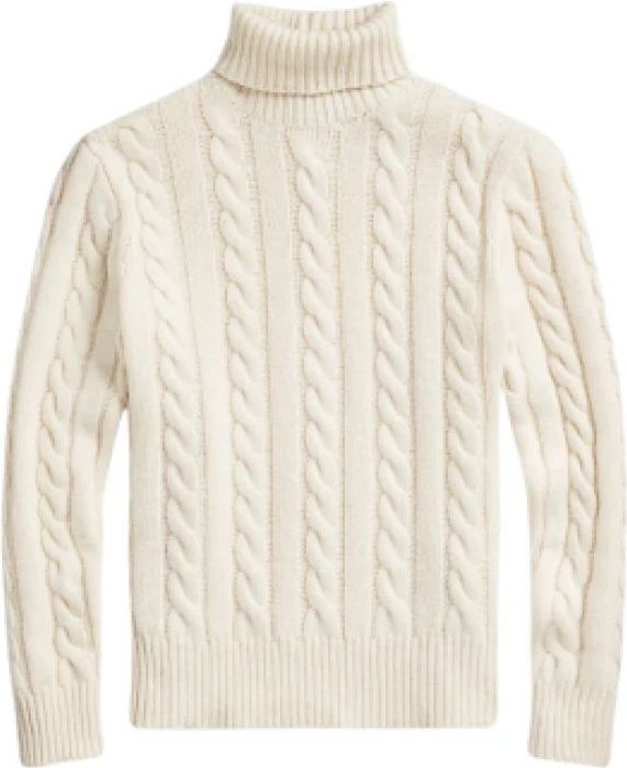 Loose fit gebreide pullover van een mix van wol en kasjmier