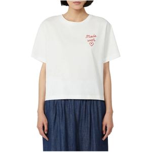 Weekend Max Mara, Dames, Tops, Wit, Maat: M Poliester,