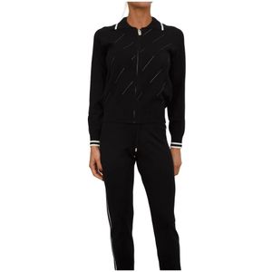 Liu Jo - TF5032 MS63L - Cardigan - Zwart - Lange Mouwen - Met Rits