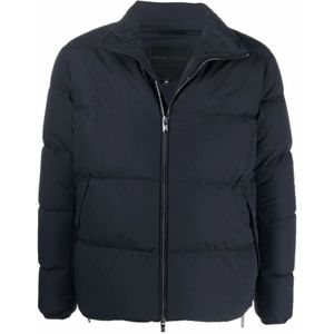 Emporio Armani, Heren, Jassen, Blauw, Maat: M Nylon,