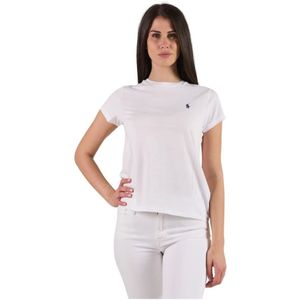 Ralph Lauren, Dames, Tops, Wit, Maat: M Katoen,