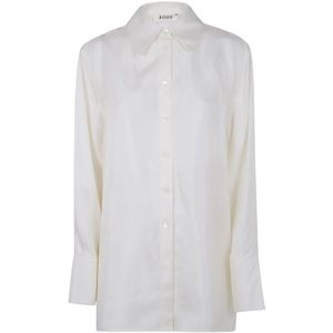 Róhe, Dames, Blouses & Shirts, Wit, Maat: XS Zijde,