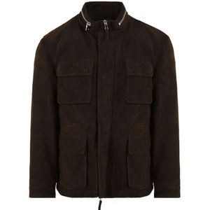The Jack Leathers, Heren, Jassen, Bruin, Maat: XL Wol,