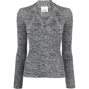 Isabel Marant, Dames, Truien, Grijs, Maat: S Wol,