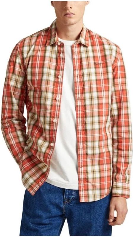 Pepe Jeans - PM308283 - Overhemd - Oranje - Lange Mouwen - Casual