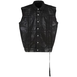 Rick Owens, Heren, Jassen, Zwart, Maat: L Katoen,