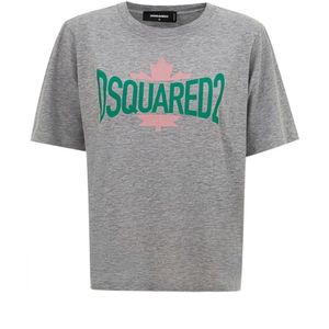 Dsquared2 - Grijs - Katoenen T-shirt - Dames
