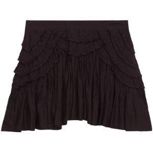 Isabel Marant, Dames, Rokken, Zwart, Maat: L Katoen,