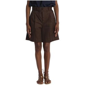 Soeur, Dames, Korte broeken, Bruin, Maat: M Katoen,