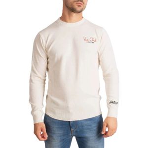 MC2 Saint Barth, Heren, Truien, Wit, Maat: S Wol,