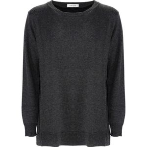 Kangra, Dames, Truien, Grijs, Maat: L Wol,