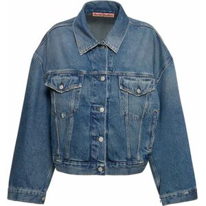 Acne Studios, Dames, Jassen, Blauw, Maat: S Denim,