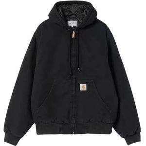 Carhartt Wip, Heren, Sweatshirts & Hoodies, Zwart, Maat: L Katoen,