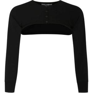 Dolce & Gabbana, Dames, Truien, Zwart, Maat: XS