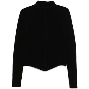 Rick Owens, Dames, Truien, Zwart, Maat: XS Wol,