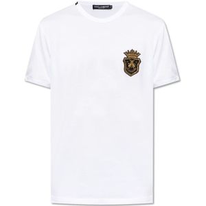 Dolce & Gabbana, Heren, Tops, Wit, Maat: 2XL Katoen,