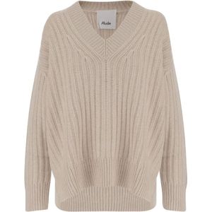 Allude, Dames, Truien, Beige, Maat: XS Kasjmier,