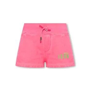 Dsquared2 Shorts met logo , Pink , Dames , Maat: S