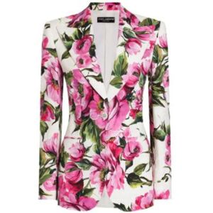 Dolce & Gabbana, Dames, Jassen, Veelkleurig, Maat: S Katoen,