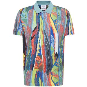 Carlo Colucci - C3742 - Poloshirt - Gebreide Print - Katoen/Elastaan