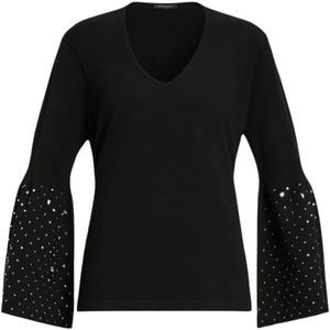 Marina Rinaldi, Dames, Truien, Zwart, Maat: L Viscose,