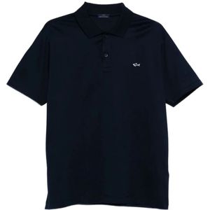 Paul & Shark, Heren, Tops, Blauw, Maat: M Katoen,