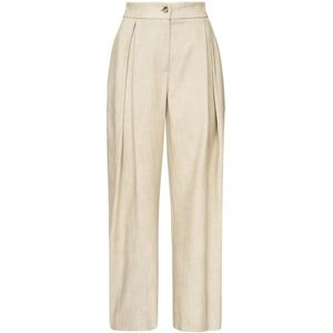 Pinko - Broek - Beige - Viscose