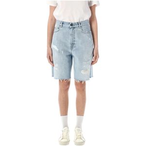 Golden Goose, Dames, Korte broeken, Blauw, Maat: W27 Denim,