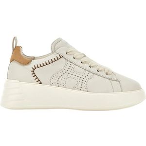 Hogan Ivoor Sneakers voor Stijlvolle Outfits , Beige , Dames , Maat: 37 EU