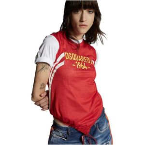 Dsquared2, Dames, Tops, Rood, Maat: XS
