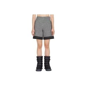 Moncler Tweed Lange Shorts , Black , Dames , Maat: S