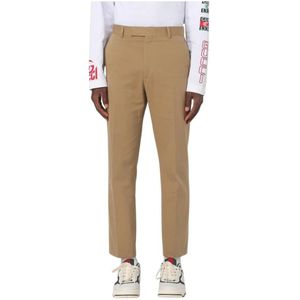 Gucci, Heren, Broeken, Bruin, Maat: M Katoen,